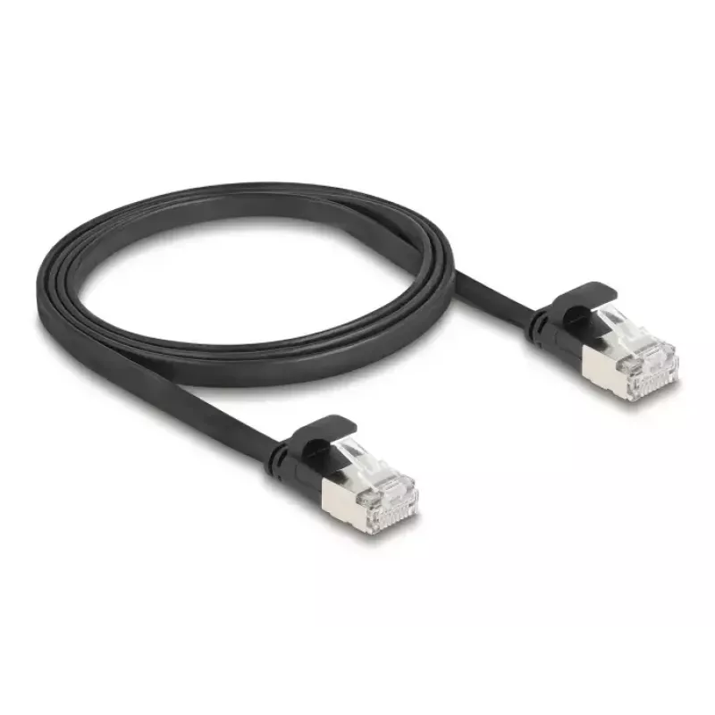 Netwerkkabel DeLOCK 81163 RJ-45 Cat6a 1 m zwart