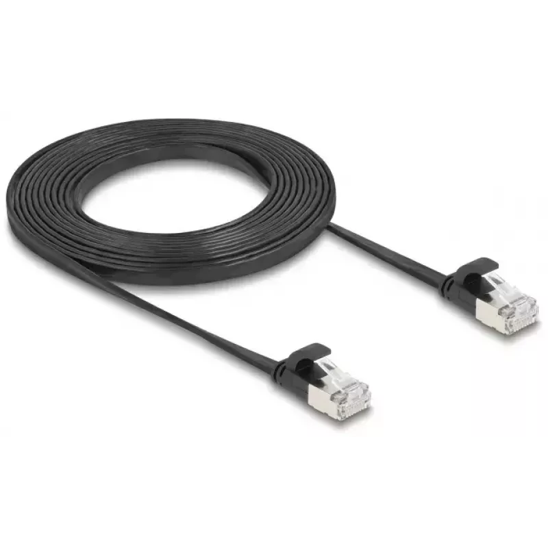 Netwerkkabel DeLOCK 81166 RJ-45 Cat6a 3 m zwart
