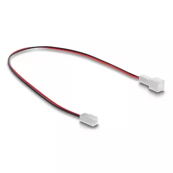 DeLOCK 90869 Ventilatorverlengkabel 2-pins, male naar female, connectorlengte 13 mm, 30 cm