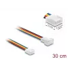 DeLOCK 90871 Ventilatorverlengkabel PWM 4-pins, male naar female, connectorlengte 13 mm, 30 cm