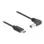 DeLOCK 85398 stroomkabel zwart 1,5 m USB C 5,5 x 2,1 mm