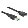 USB-kabel DeLOCK 2 m USB 3.0 USB 3.2 Gen 1 micro-USB B zwart