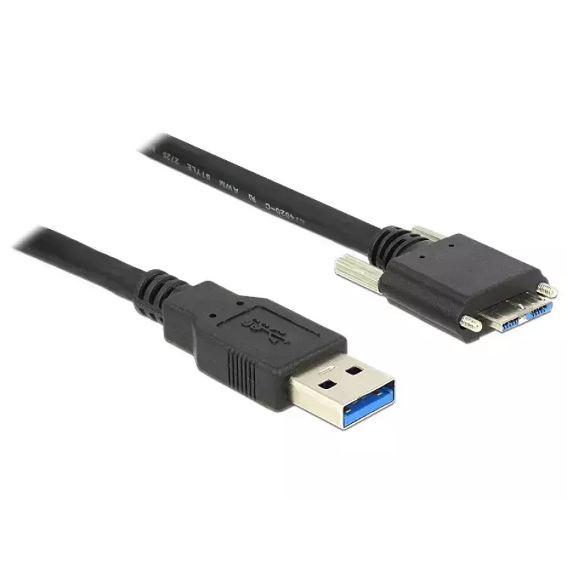 USB-kabel DeLOCK 2 m USB 3.0 USB 3.2 Gen 1 micro-USB B zwart