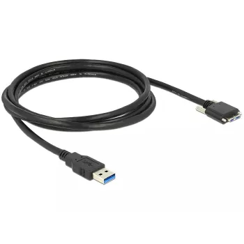 USB-kabel DeLOCK 2 m USB 3.0 USB 3.2 Gen 1 micro-USB B zwart