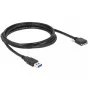 USB-kabel DeLOCK 2 m USB 3.0 USB 3.2 Gen 1 micro-USB B zwart