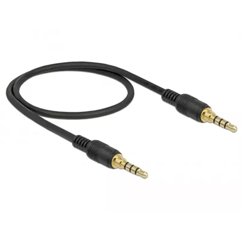 Audiokabel DeLOCK 85592 0,5 m 3,5 mm zwart