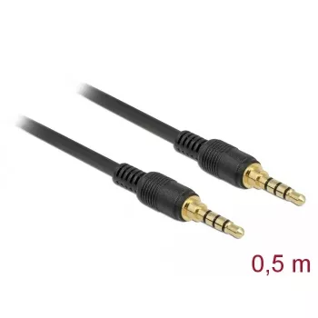 Audiokabel DeLOCK 85592 0,5 m 3,5 mm zwart