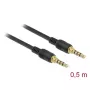 Audiokabel DeLOCK 85592 0,5 m 3,5 mm zwart