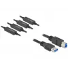 USB-kabel DeLOCK 85382 USB 3.2 Gen 1 20 m USB A USB B zwart