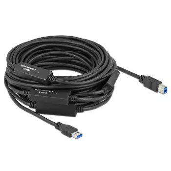 USB-kabel DeLOCK 85382 USB 3.2 Gen 1 20 m USB A USB B zwart