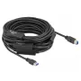 USB-kabel DeLOCK 85382 USB 3.2 Gen 1 20 m USB A USB B zwart