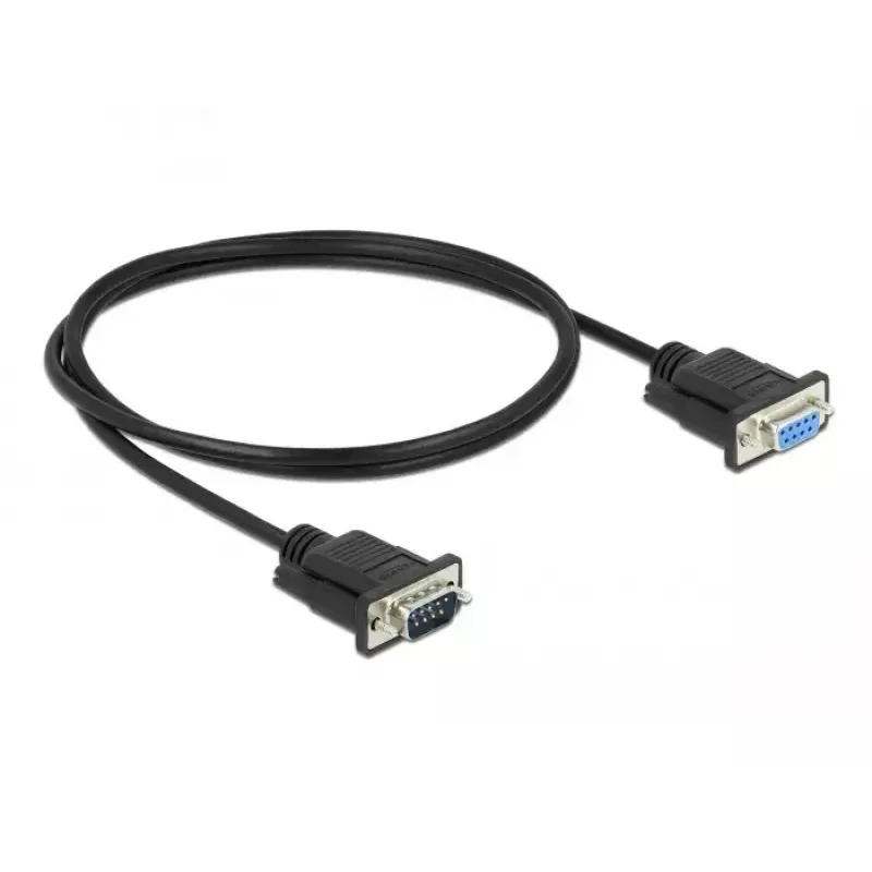 Seriële kabel DeLOCK 86578 zwart 1 m RS-232 Sub-D9