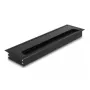 Kabeldoorvoer DELOCK 66858 voor bureau, zwart, 80×300×28 mm