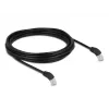 DeLOCK RJ45-netwerkkabel Cat.6A S/FTP 45° naar beneden haaks 5 m zwart