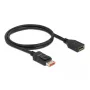 DisplayPort-verlengkabel DeLOCK 8K 60 Hz 1 m