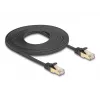 Netwerkkabel DeLOCK RJ45 plat 5m Cat6A zwart