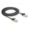 Netwerkkabel DeLOCK RJ45 plat 3m Cat6A zwart