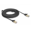 Netwerkkabel DeLOCK RJ45 plat 7,5 m Cat6A U/FTP zwart