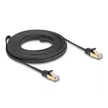 Netwerkkabel DeLOCK RJ45 plat 7,5 m Cat6A U/FTP zwart