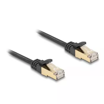 Netwerkkabel DeLOCK RJ45 plat 7,5 m Cat6A U/FTP zwart
