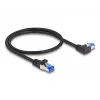 DeLOCK RJ45 netwerkkabel Cat.6A S/FTP 0,5 m zwart