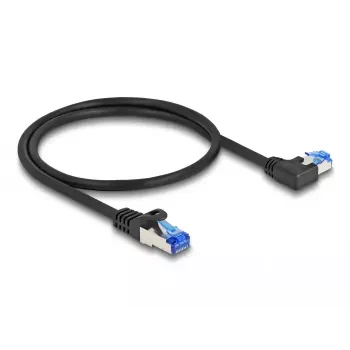 DeLOCK RJ45 netwerkkabel Cat.6A S/FTP 0,5 m zwart