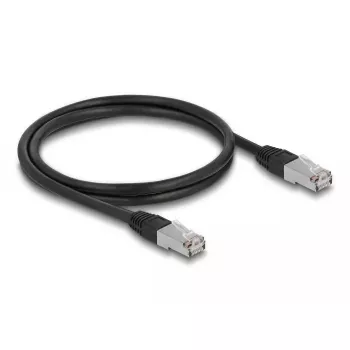 Netwerkkabel DeLOCK RJ45 Cat.6A S/FTP 1m zwart