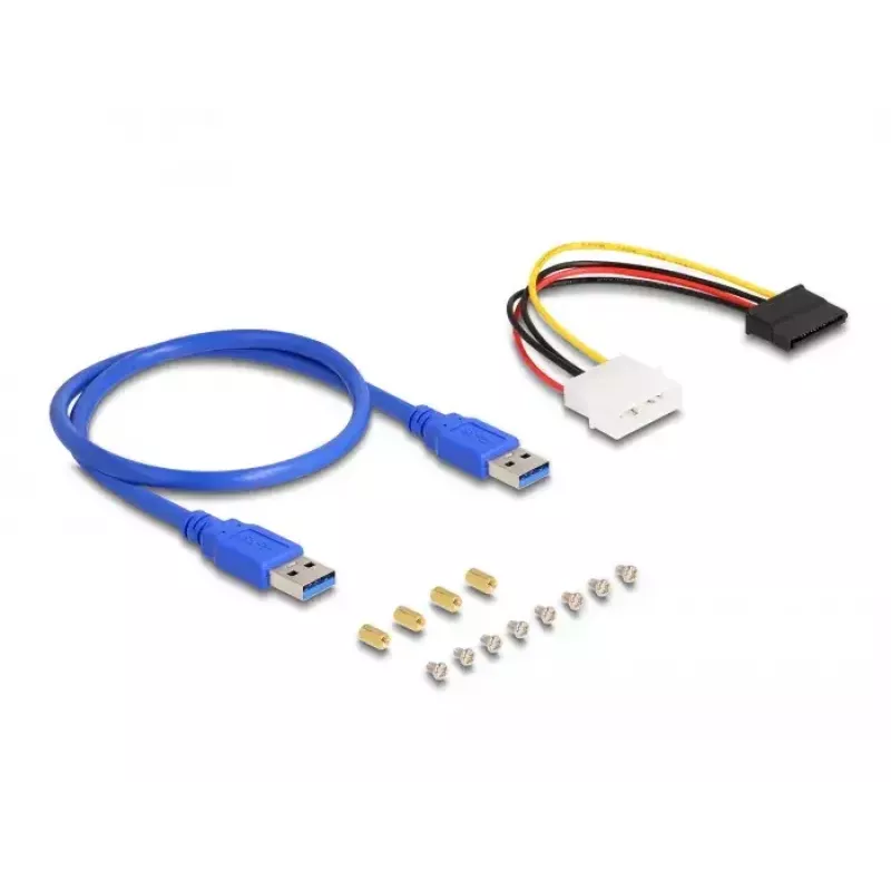 DeLOCK riser card PCI Express x1 naar 3 x PCIe x1 50 cm USB-kabel