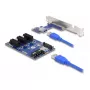 DeLOCK riser card PCI Express x1 naar 3 x PCIe x1 50 cm USB-kabel