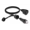 DeLOCK netwerkkabel RJ45-stekker naar RJ45-stekker Cat.6 STP 1m IP68 zwart