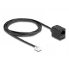 DeLOCK telefoonkabel RJ11-stekker naar RJ45-bus zwart 2 m