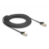 Netwerkkabel DeLOCK RJ45 plat 10 m Cat6A zwart
