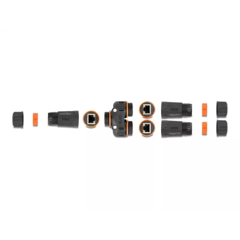 Netwerkkabel DeLOCK 88143 Y-adapter RJ45 naar 2 x RJ45 Cat.6 zwart
