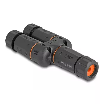 Netwerkkabel DeLOCK 88143 Y-adapter RJ45 naar 2 x RJ45 Cat.6 zwart