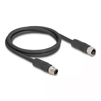 DeLOCK 80520 sensor-/actuatorkabel 2 m RST M12 zwart