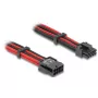 Interne stroomkabel DELOCK 80975 — 8-polig naar PCI-E 6+2-polig, 0,3 m