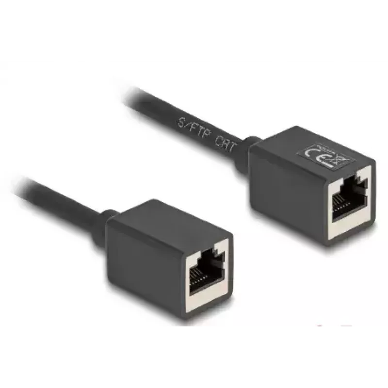 Netwerkkabel DeLOCK 90324 RJ-45 Cat6a 0,5 m zwart