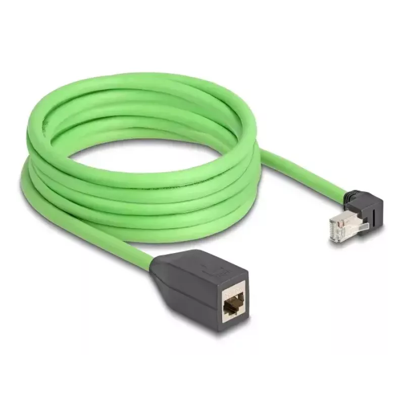 Netwerkkabel DeLOCK 80888 RJ-45 Cat6a 5m zwart groen
