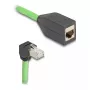 Netwerkkabel DeLOCK 80888 RJ-45 Cat6a 5m zwart groen