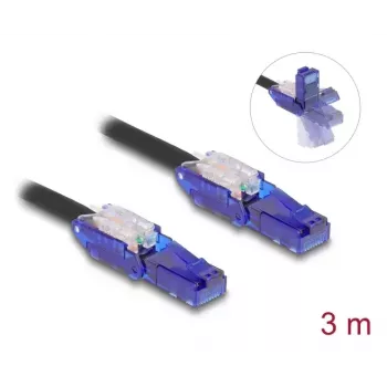 Netwerkkabel DeLOCK 80928 RJ-45 Cat6 3 m zwart violet