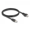 DeLOCK kabel RJ45-stekker naar RJ45-stekker 1 m Cat.6A S/FTP zwart