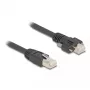 DeLOCK kabel RJ45-stekker naar RJ45-stekker 1 m Cat.6A S/FTP zwart