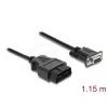 DELOCK adapterkabel OBD-2 stekker naar DB-9 bus, Cat5e, zwart, 1,15 m
