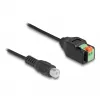 DeLOCK RCA-stekker naar klemmenstrook-adapter 15 cm 2-polig