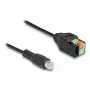 DeLOCK RCA-stekker naar klemmenstrook-adapter 15 cm 2-polig
