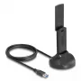 DeLOCK Wi-Fi 6E dualband WLAN USB-adapter AX3000 1201 Mbps