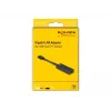 DeLOCK 66246 kabeladapter RJ-45 USB C zwart 0,09 m