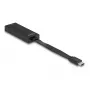 DeLOCK 66246 kabeladapter RJ-45 USB C zwart 0,09 m