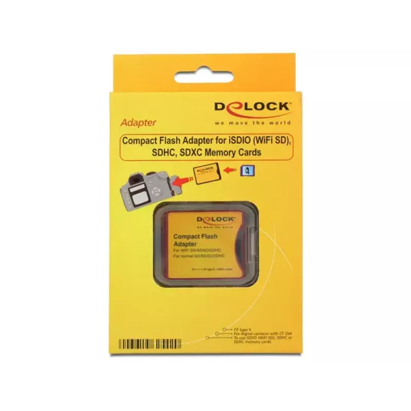 Delock 62542 kaartadapter SD/SDHC/SDXC naar CompactFlash