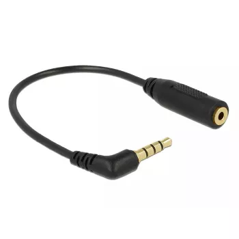 Audiokabel DeLOCK 0,175 m 3,5 mm/2,5 mm zwart